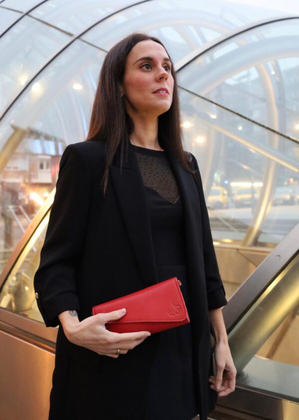 BOLSO GALOS ROJO